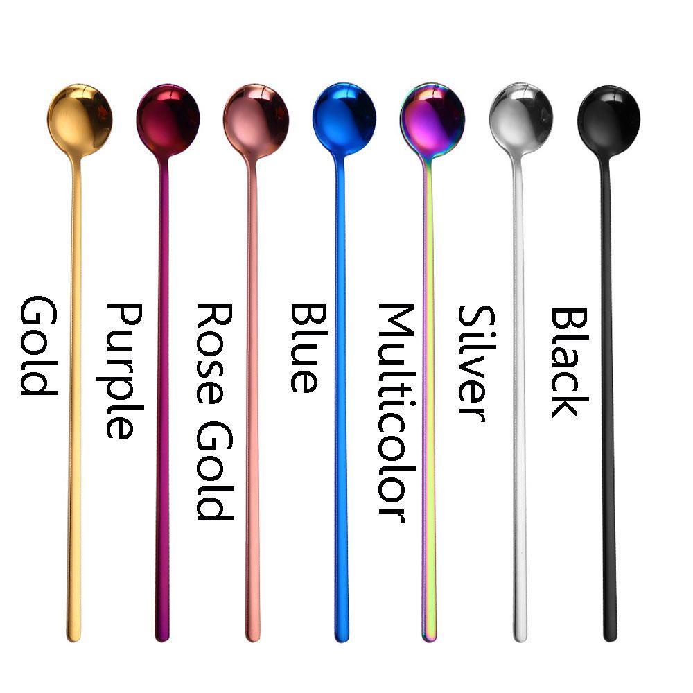 Wonder Coffee Scoop Multicolor Gagang Panjang Sendok Aduk Stainless Steel