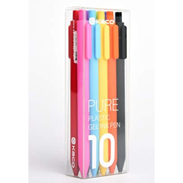 

pulpen gel ink pen 10 warna 0.5mm KACO GREEN-SY10058