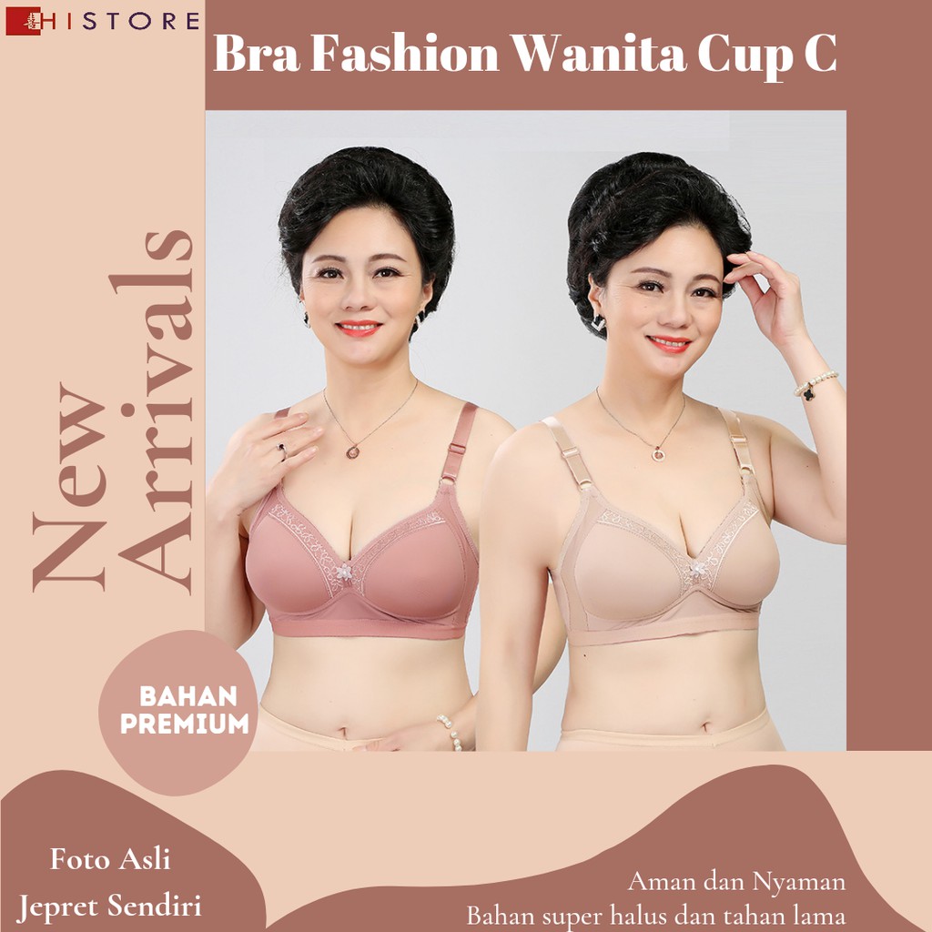 [HI] Bra BH JUMBO CUP C Fashion Wanita Bra wanita Premium Busa Tipis Tanpa Kawat Sangat Nyaman 2855