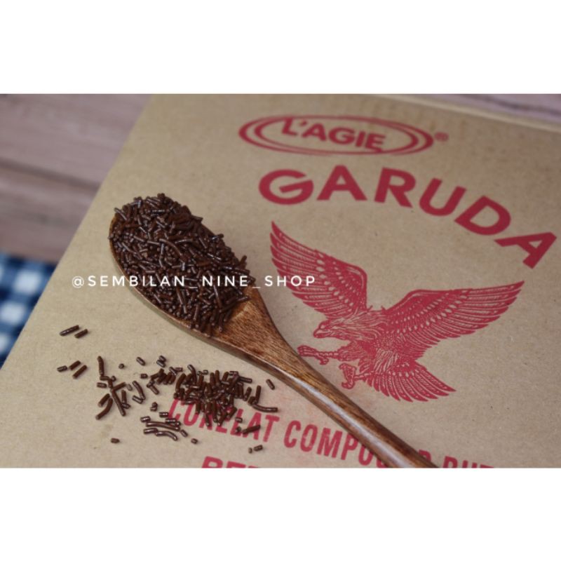 

Meses GARUDA L'AGIE Cokelat Compound BUTIR Hitam CHOCORICE Dark Lagie Coklat Meises Ceres