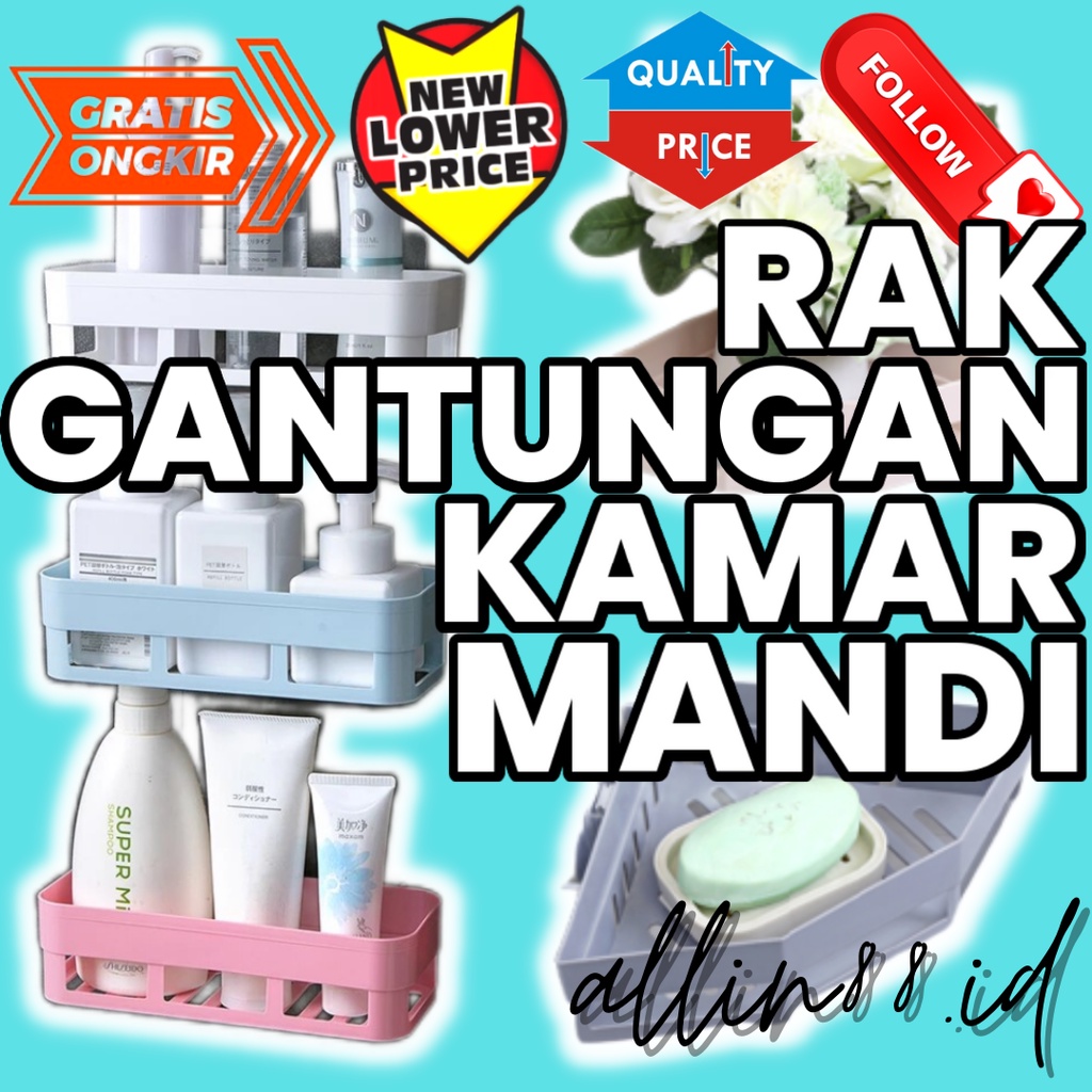 RAK SUDUT KAMAR MANDI RAK KAMAR MANDI RAK GANTUNGAN KAMAR MANDI RAK SABUN KAMAR MANDI