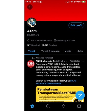 AKUN TWITTER 22K Real Followers