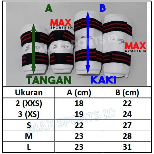 Taekwondo (Pelindung Tangan dan Kaki)