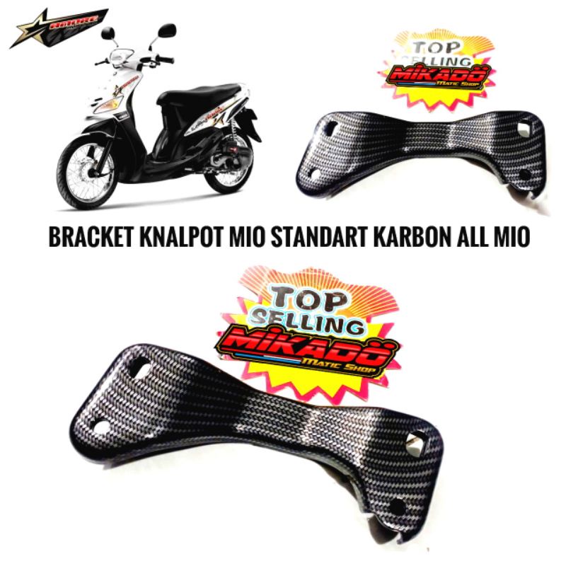 BRACKET KNALPOT MIO SPORTY SMILE FINO SOUL KARBU DUDUKAN PEGANGAN TSUKIGI TIS ARM STOPLAMP LED SEN S