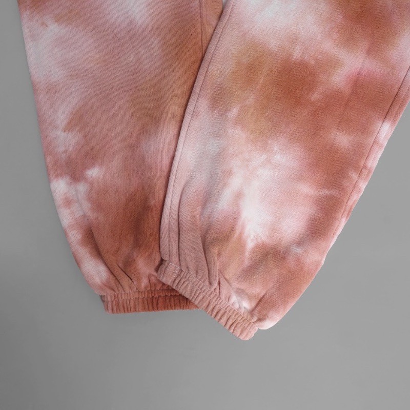 CHMPN Lightweight Dyeing Jogger Pants Peach