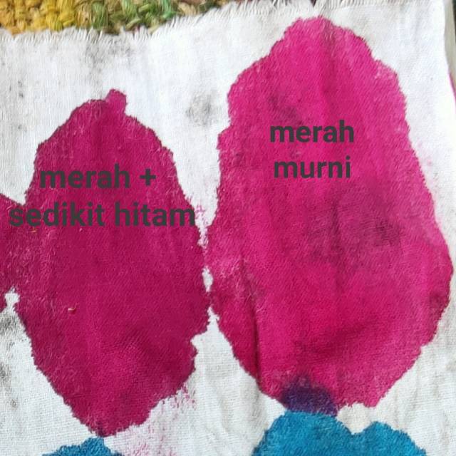 PEWARNA TIE DYE pekat 5 warna bonus waterglass merah kuning biruturkis hitam biru navy