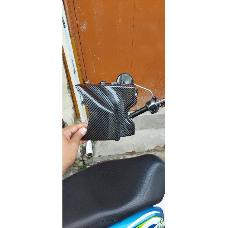 cover mesin kanan suzuki skywave hayate spin karbon wtp cover mesin