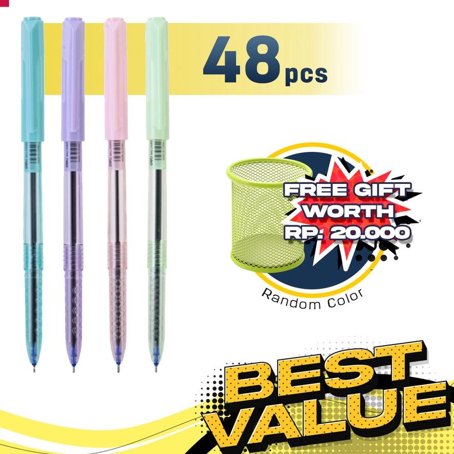 

Menarik ✤ Deli Paket Kombo ATK Ekonomis 48/72 pcs Pulpen 0.5 mm Gratis Tempat Pulpen 6546 CQ139-BK..