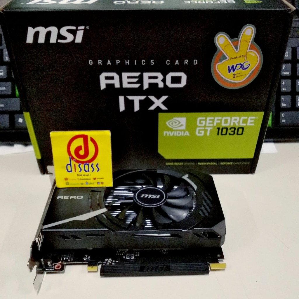 MSI GeForce GT 1030 2GB DDR5 - AERO ITX 2G OC VGA - DISASS JOGJA