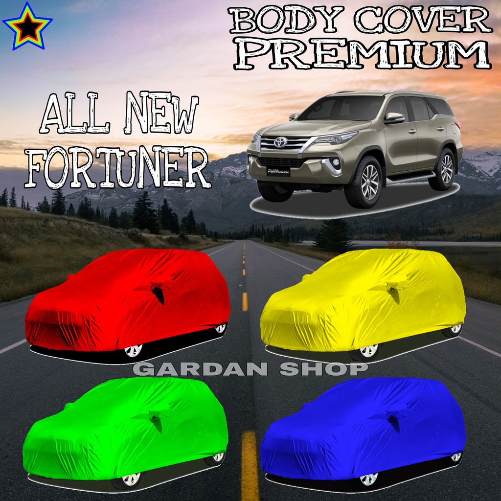 Sarung Mobil ALL NEW FORTUNER Polos WARNA Body Cover Fortuner PREMIUM