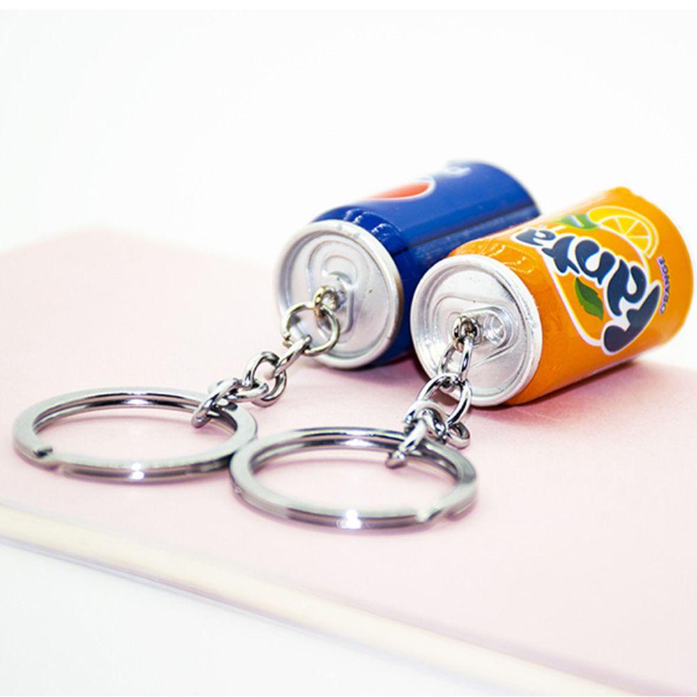 Agustina Kaleng Minuman Gantungan Kunci Mainan Hadiah Lucu Tas Sekolah Simulasi Bir Kaleng Keyring Gadis Dekorasi Gantungan Kunci Simulasi Gantung Pernak Pernik