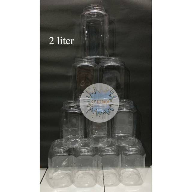 Toples plastik / toples plastik bening / toples ikan cupang