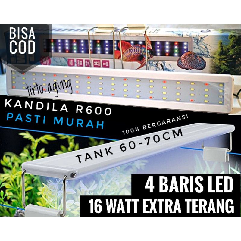 KANDILA R600 R600Z P600 R-600Z LAMPU LED GANTUNG ATAS AQUASCAPE 60CM 70CM AQUARIUM