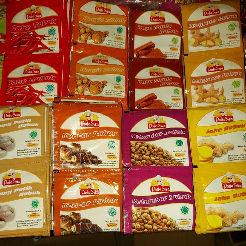 

pada suka bumbu dapur (renteng)