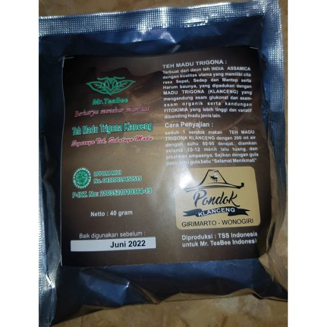 

TEH MADU TRIGONA KLANCENG