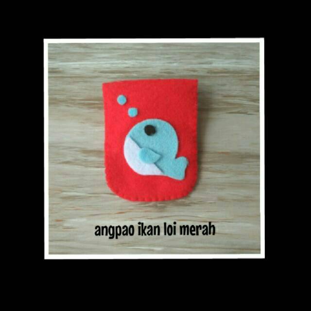 

angpao / dompet flanel ikan loi