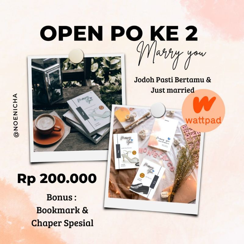 Novel Marry You : Jodoh Pasti Bertemu & Just Married - Noenicha