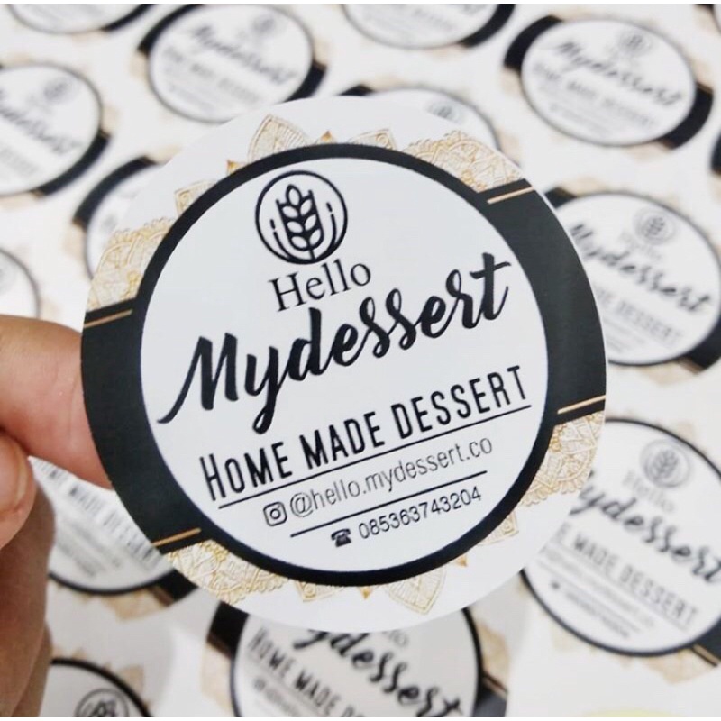

Sticker Label makanan/stiker label produk