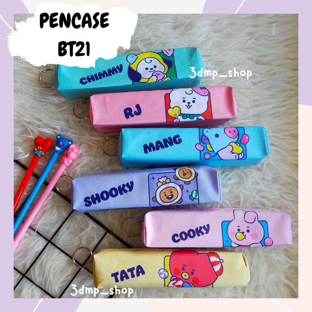 Pencase BT21 BTS Chimmy rj mang shooky cooky tata