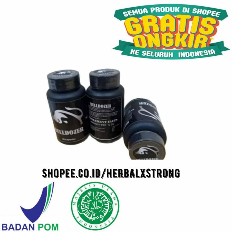 Bulldozer Obat Suplemen Pria Dewasa Ampuh Resmi BPOM