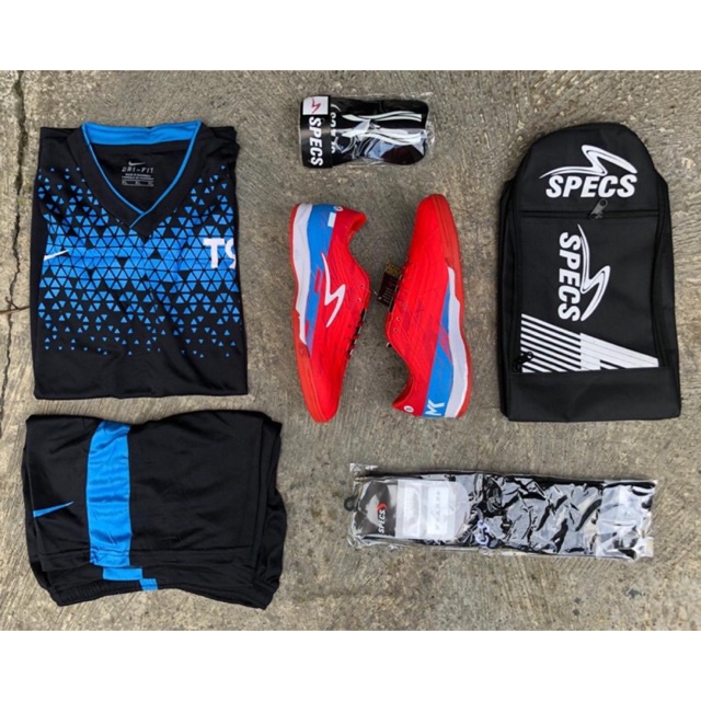 (PAKET KOMPLIT) sepatu futsal nike tempo sol karet mentah-5