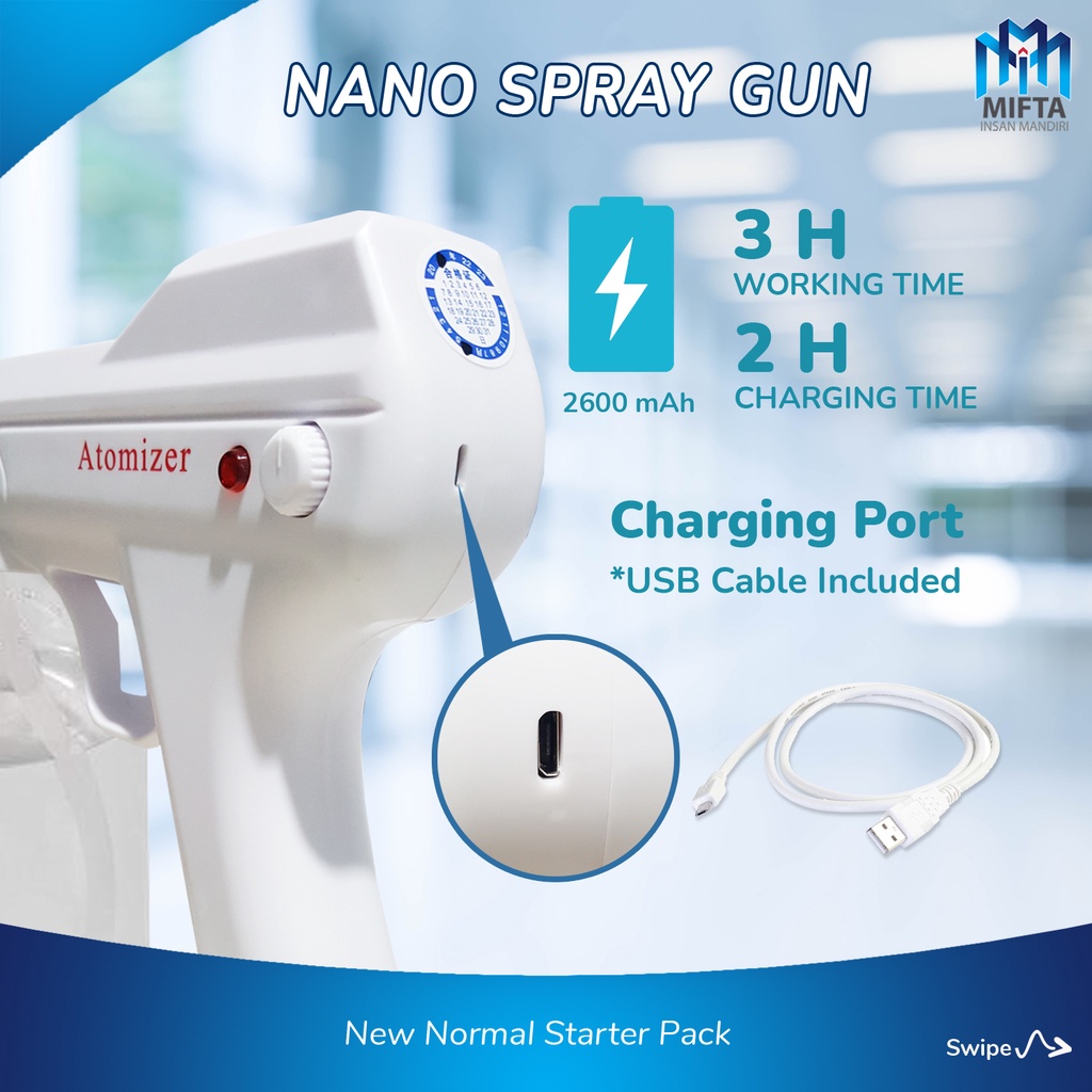 YJ-01 ATOMIZER / SPRAYER ELEKTRIK / SPRAY GUN / NANO SPRAY GUN / YJ01 / NANO SPRAYER WIRELESS