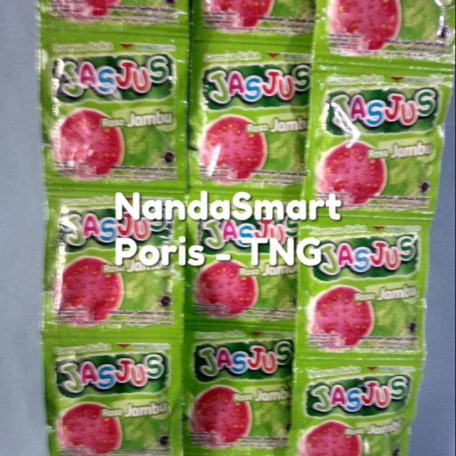 

Jasjus rasa jambu per renteng isi 10 sachet