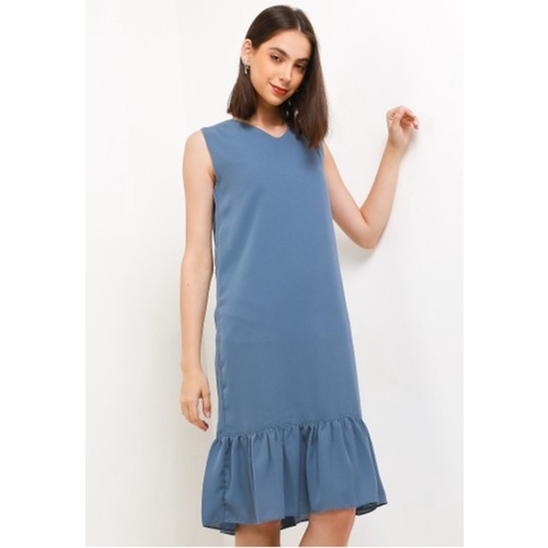 STYLE BUTIK Niki V Neck A-Line Midi Dress