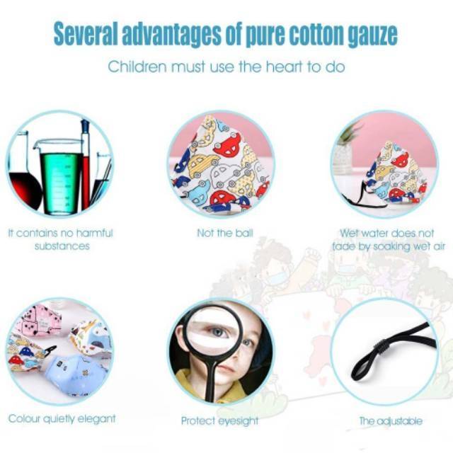 Masker Anak N95 Reusable  plus filter PM 2.5