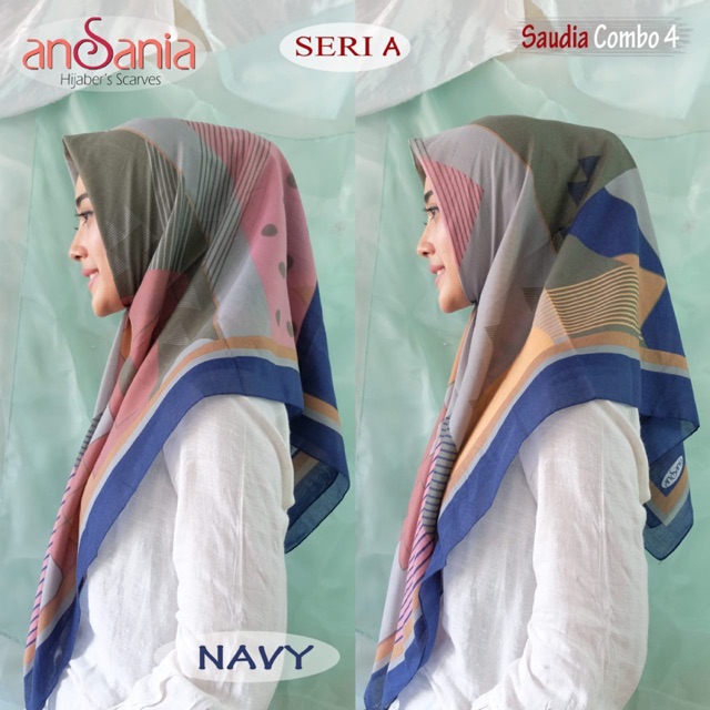 COMBO 4 / SAUDIA ANSANIA / JILBAB MOTIF / HIJABSQUARE