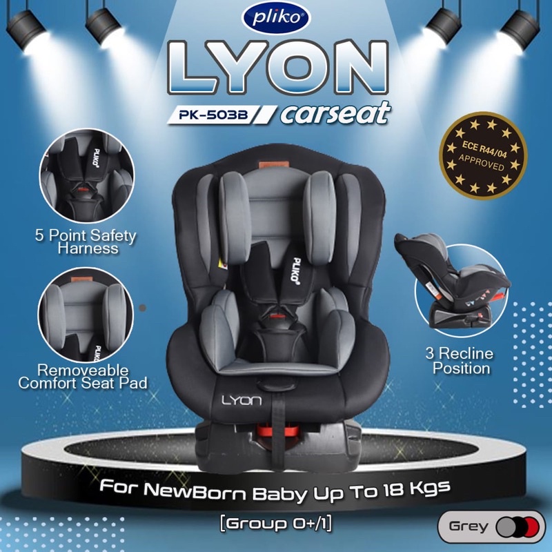 Makassar Promo! Carseat Bayi Pliko Lyon PK 503B / Car seat Pliko / Dudukan Mobil Bayi Pliko