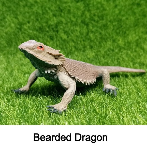 Bearded Dragon Animal Figure / Miniatur Mainan Kadal Bearded Dragon