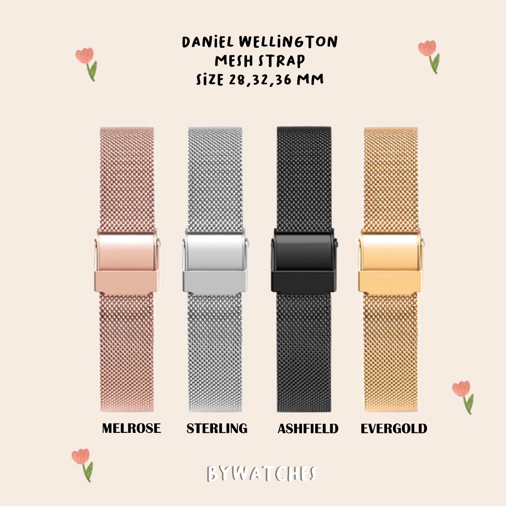 [STRAP ONLY] Strap Jam Tangan DW Mesh Classic & Classic Petite