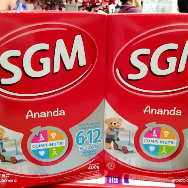 

Susu SGM ananda 6-12bln 400g