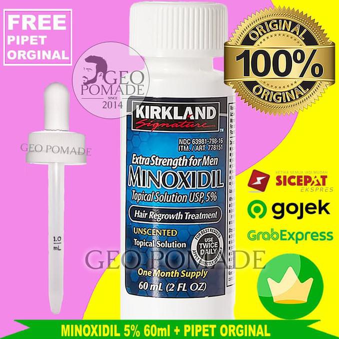 Minoxidil From Kirkland ( Penumbuh rambut , jambang , alis )