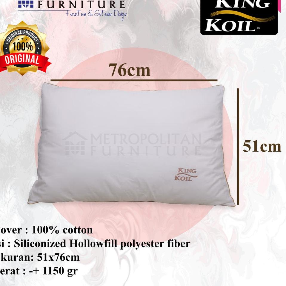 Bantal KING KOIL Royale Pillow  Polyester Fiberfill KingKoil Ori 7S8