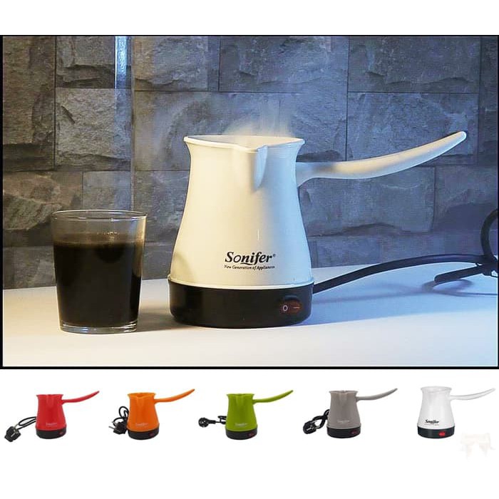 Coffee Pot Sonifer SF-3503 / Teko Kopi Turki 250 ml - Orange