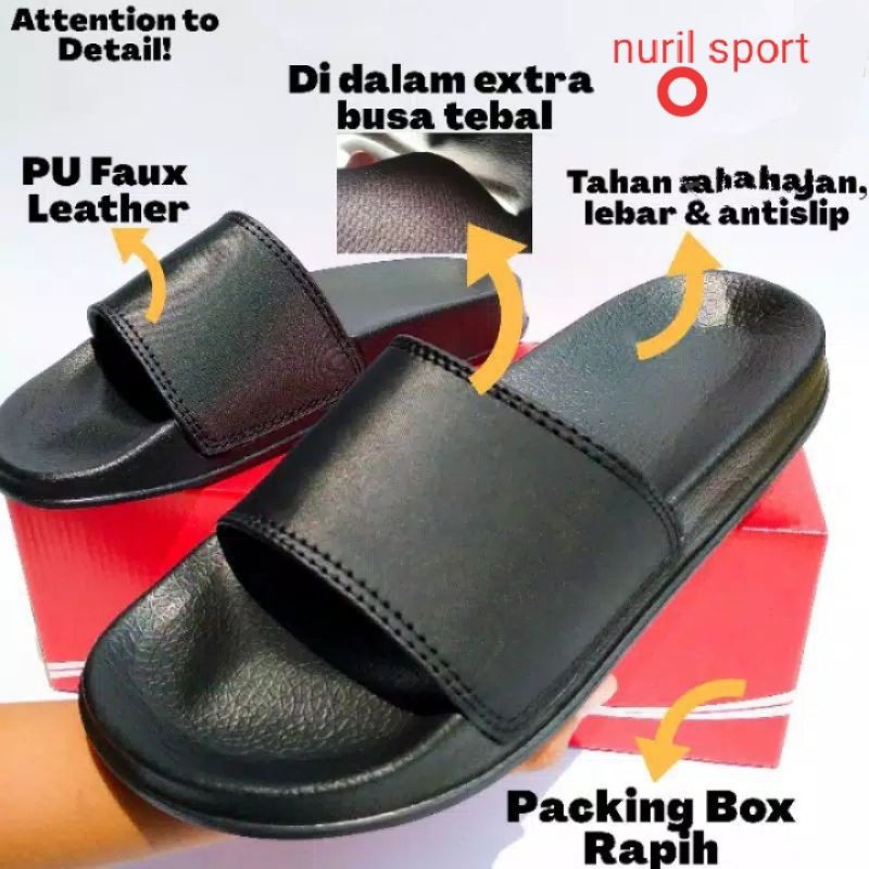 Sandal Slide On Pria Wanita POLO Sendal Selop Sandal Slip On Sandal Slop