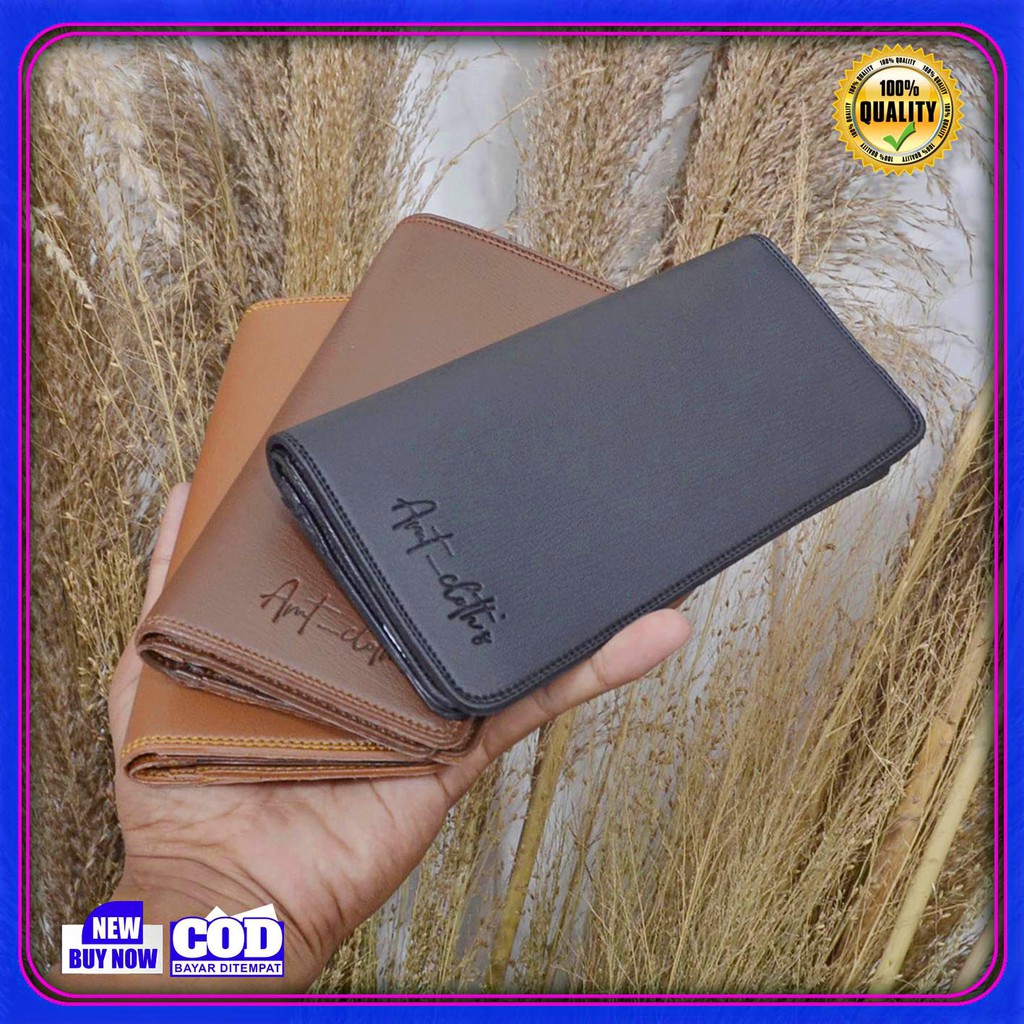 Dompet Grosir Panjang Original Simple Elegan Keren Bahan sintetik PVC Premium