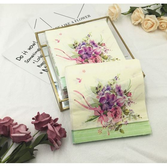 Decoupage Napkin - Tissue Decoupage 2Ply FL - Flower Bunch21 #06