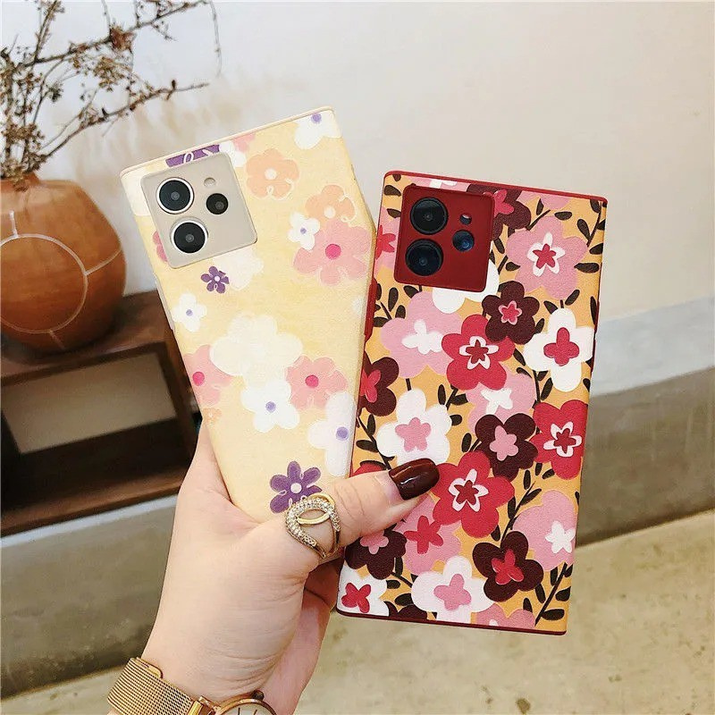 Mobile Phone Case Soft Silicone Anti-drop Floral Texture Is Suitable For Iphone Xr X 11 12 Promax 7plus 8plus Se X Xs Xr Xsmax 11 11pro 12 Edge