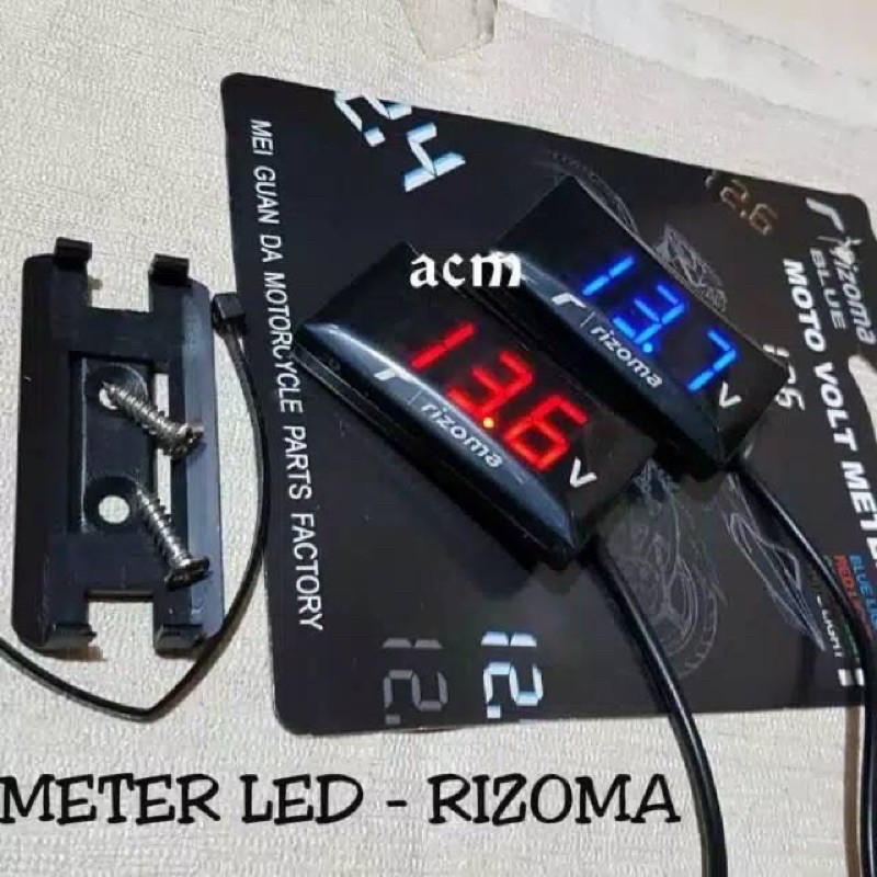 VOLT METER RHIZOMA VOLT METER AKI PENGUKUR DAYA AKI VOLT METER 12 VOLT