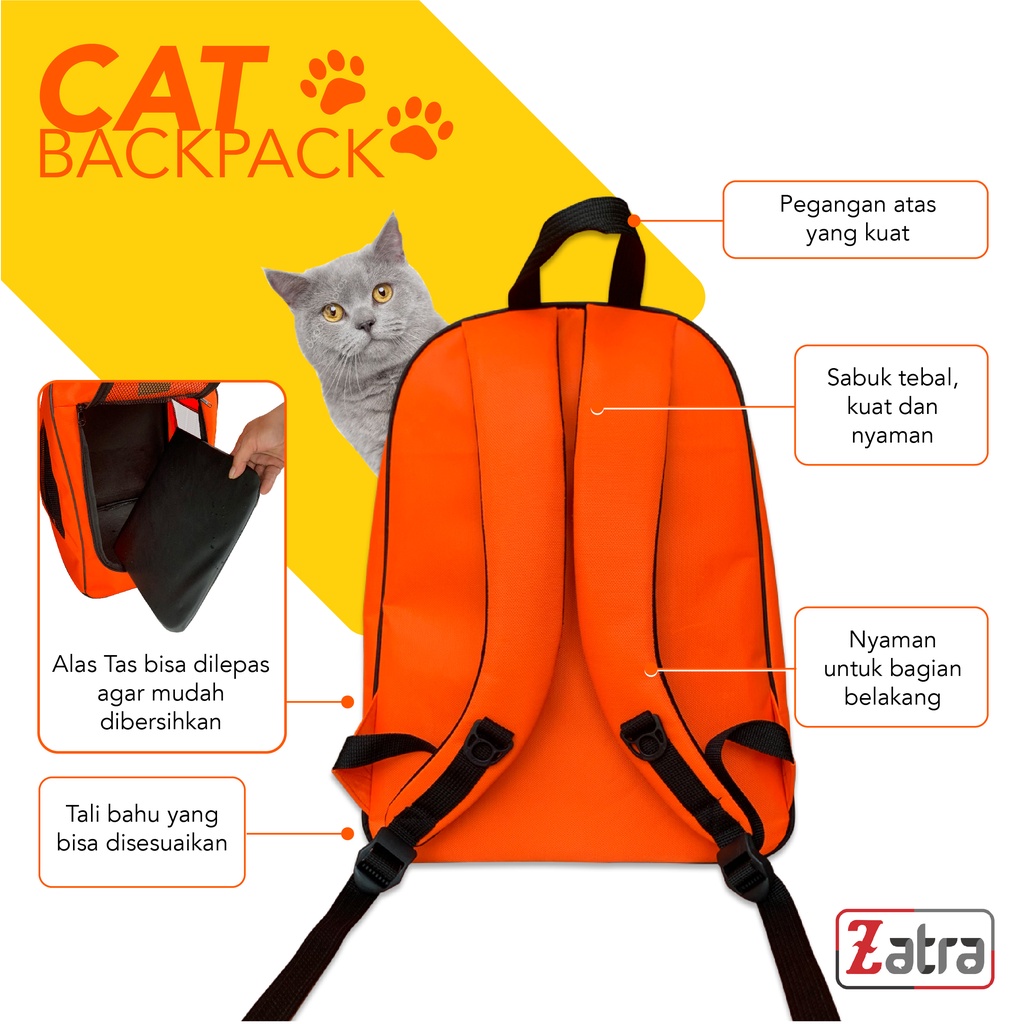 Tas Kucing Ransel Waterproof Travel Backpack Cat Dog Reptil Bag