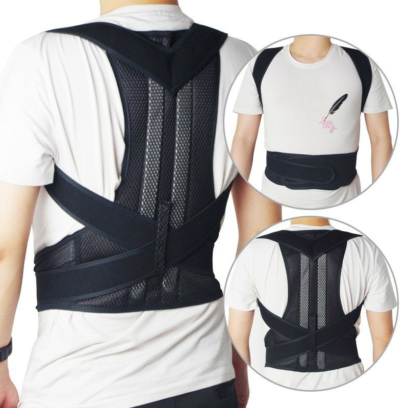 Sabuk Terapi Penyangga Punggung Pria &amp; Wanita Anti Bungkuk Posture Back Support Brace Posture