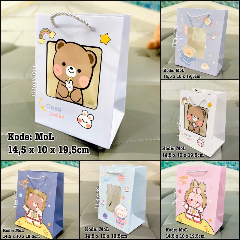 bag paper bag gift bag goodie bag kado tas kertas kado sedang MOL tinggi