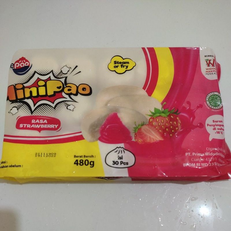 Okepao Minipao Strawberry 480 gram isi 30