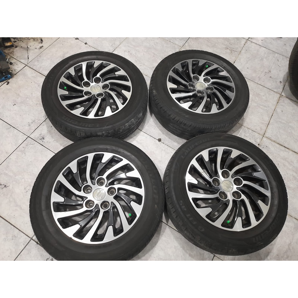 Velg Mobil Racing Seken Murah Ring 15 Lubang Baut 5 Copotan STD ERTIGA R15X5,5 5X114,3 BAN 185 65 R1