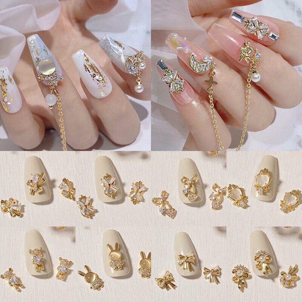 PREVA Nail Art Decorations Manicure Charms Rhinestones Butterfly