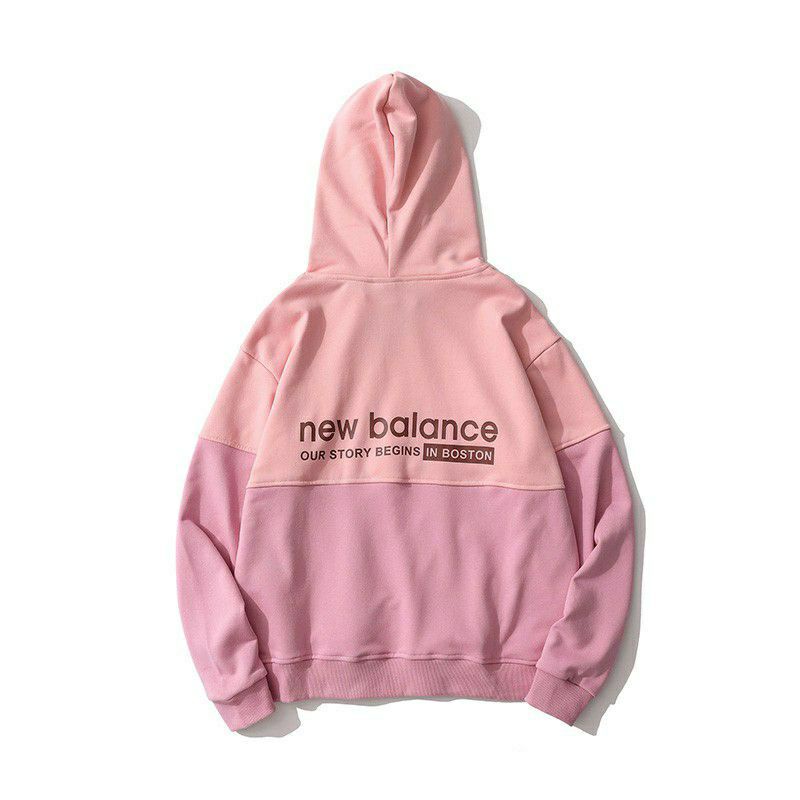 S - XXXXXL(6XL) Hoodie BALANCE NB Kombinasi Mix Warna Peach Pink Unisex Jumbo Bigsize Oversize 6XL 5XL 4XL 3XL 2XL XL L M S Two Tone Street Style