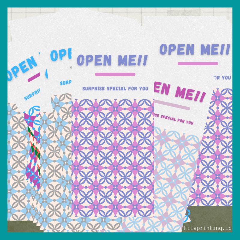

Stiker Box/ Segel Box Hampers/ Segel Box/ Open Me/ 1pack